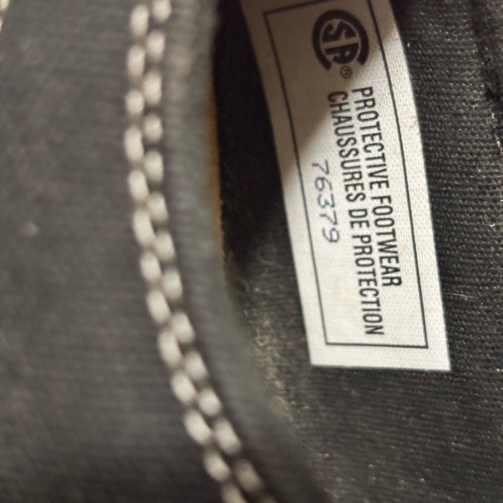 Classic Black Canvas Steal Toe Work Sneakers women 9.5 - Picture 12 of 12